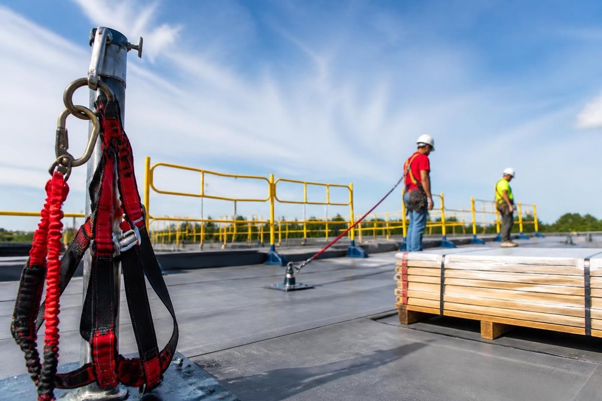 Roofing construction safety measures
