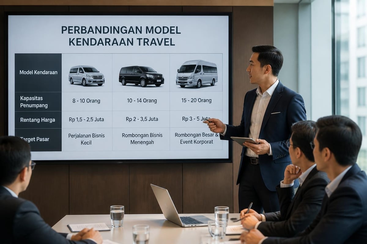 Perbandingan kapasitas dan harga mobil travel