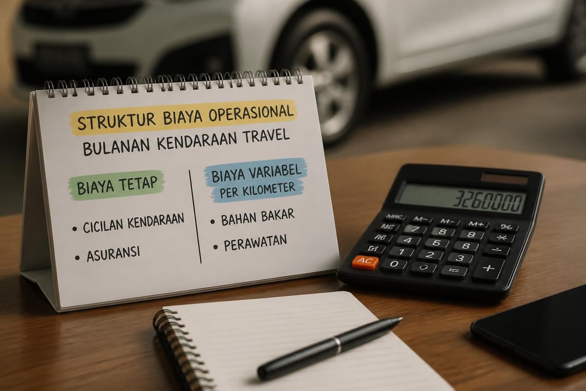 Breakdown biaya operasional mobil travel