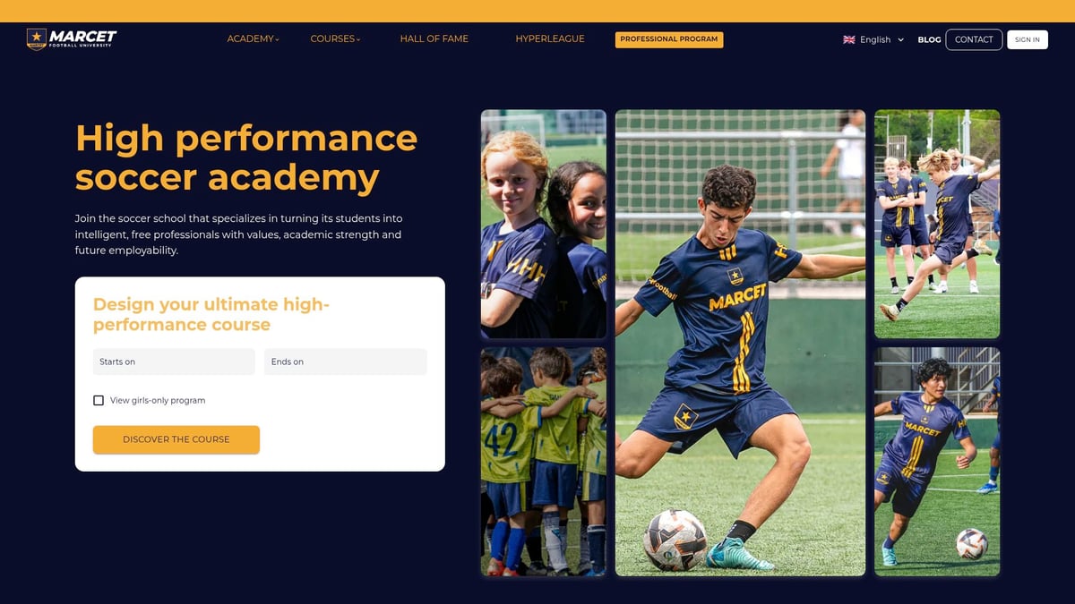 7 Mejores Soccer Professional Academy Spain para 2025 - Marcet Football University
