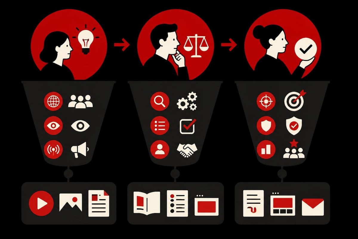 Marketing lead funnel stages