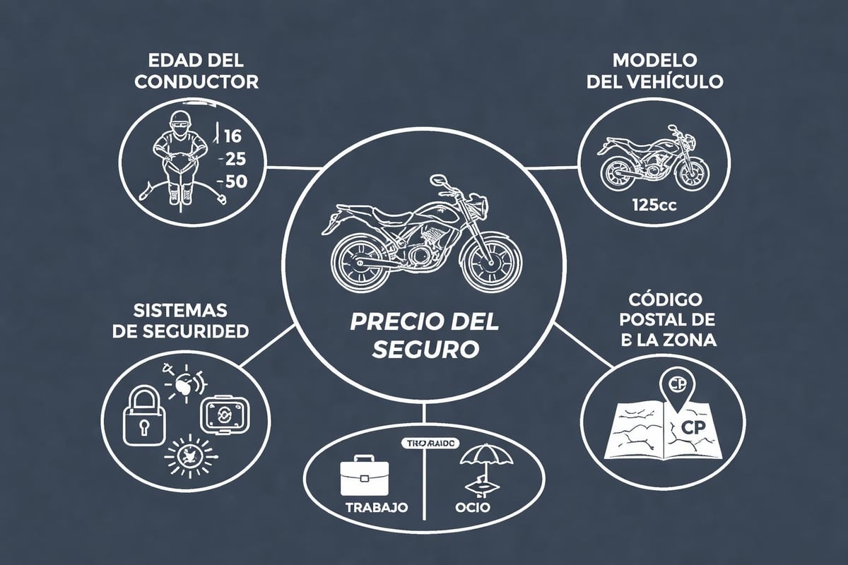 Factores de precio seguros moto 125