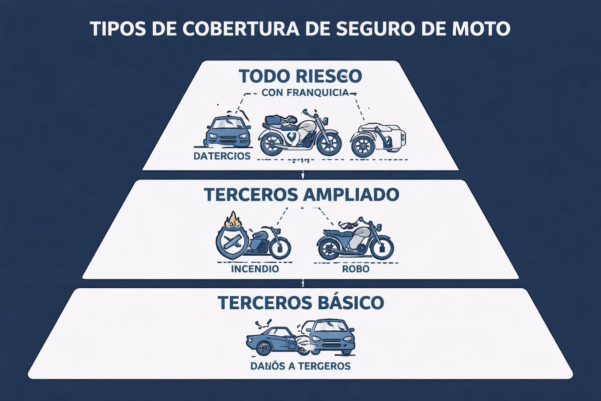 Tipos de cobertura seguros moto