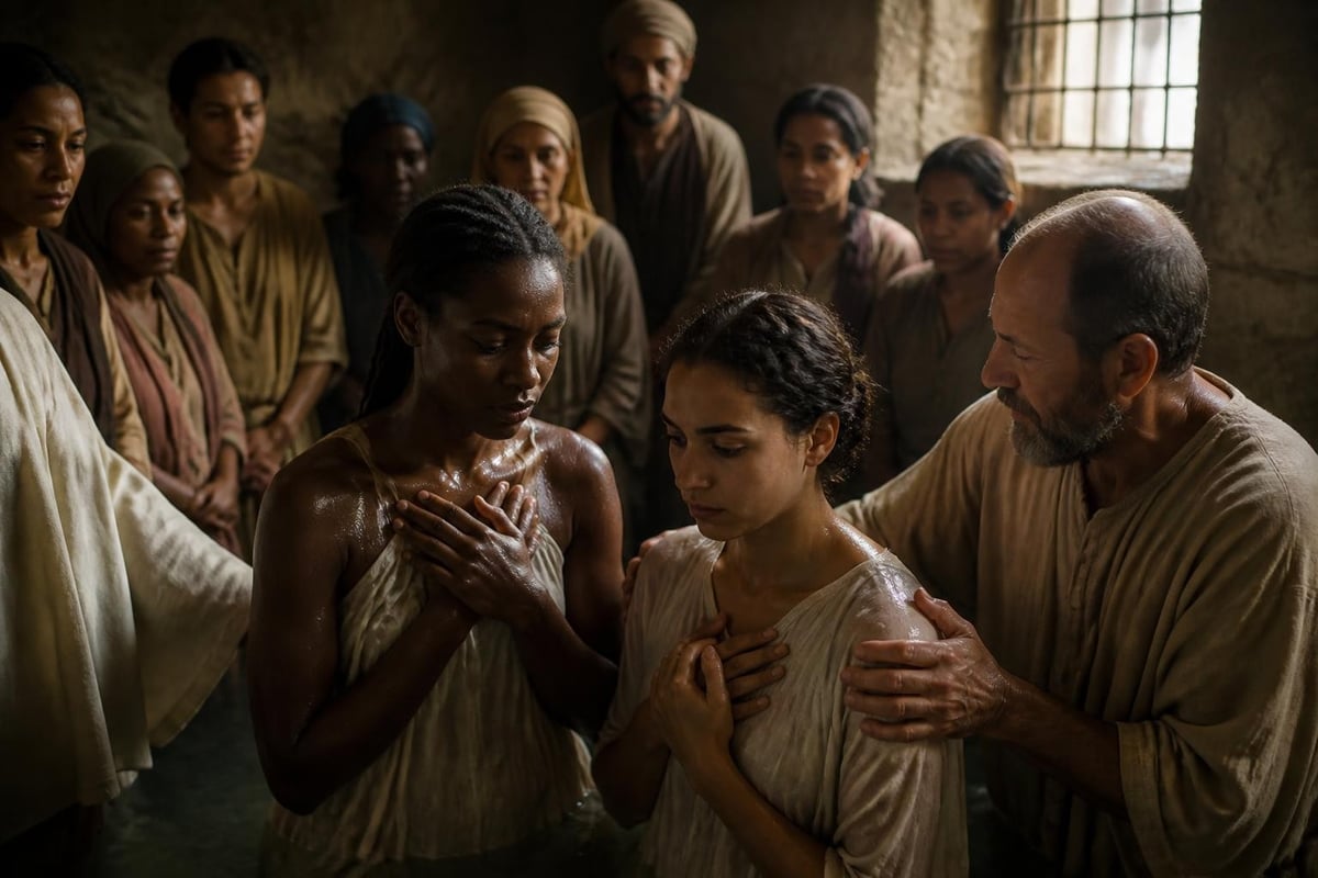 Perpetua and Felicity in prison