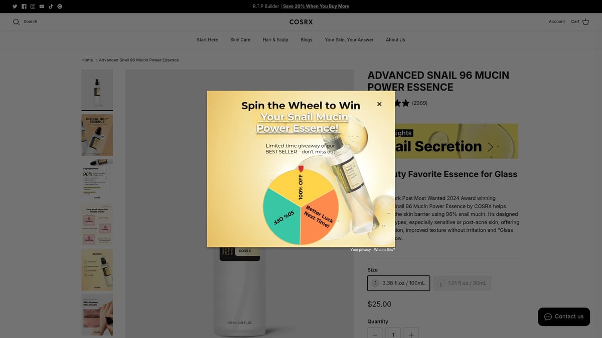 9 Essential Personal Care Cosmetics Products to Try in 2026 - COSRX Advanced Snail 96 Mucin Power Essence