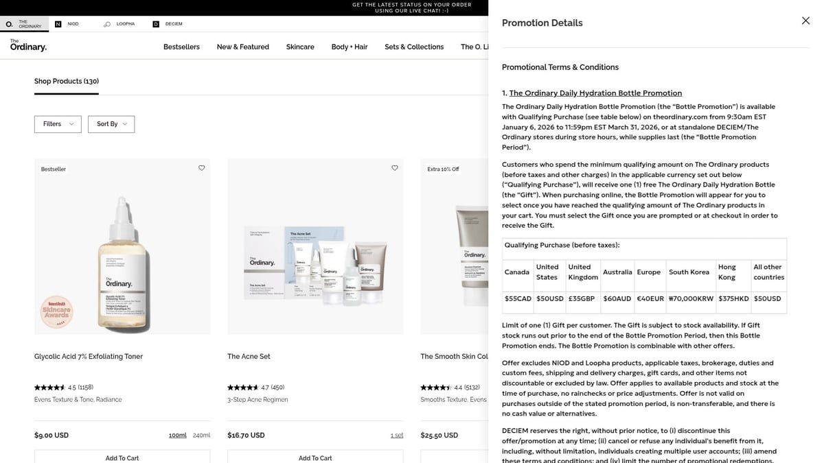 9 Essential Personal Care Cosmetics Products to Try in 2026 - The Ordinary Niacinamide 10% + Zinc 1% Serum