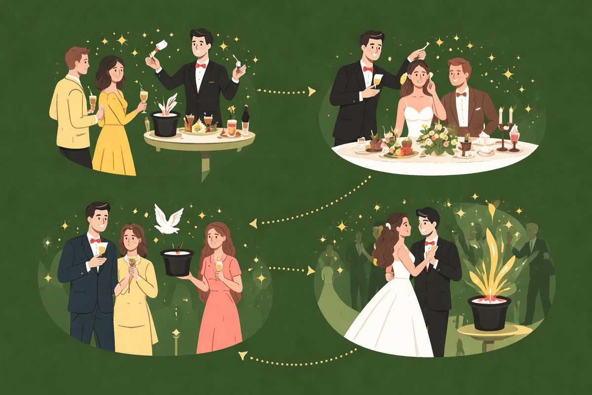 Zeitplanung Hochzeit mit Zauberer