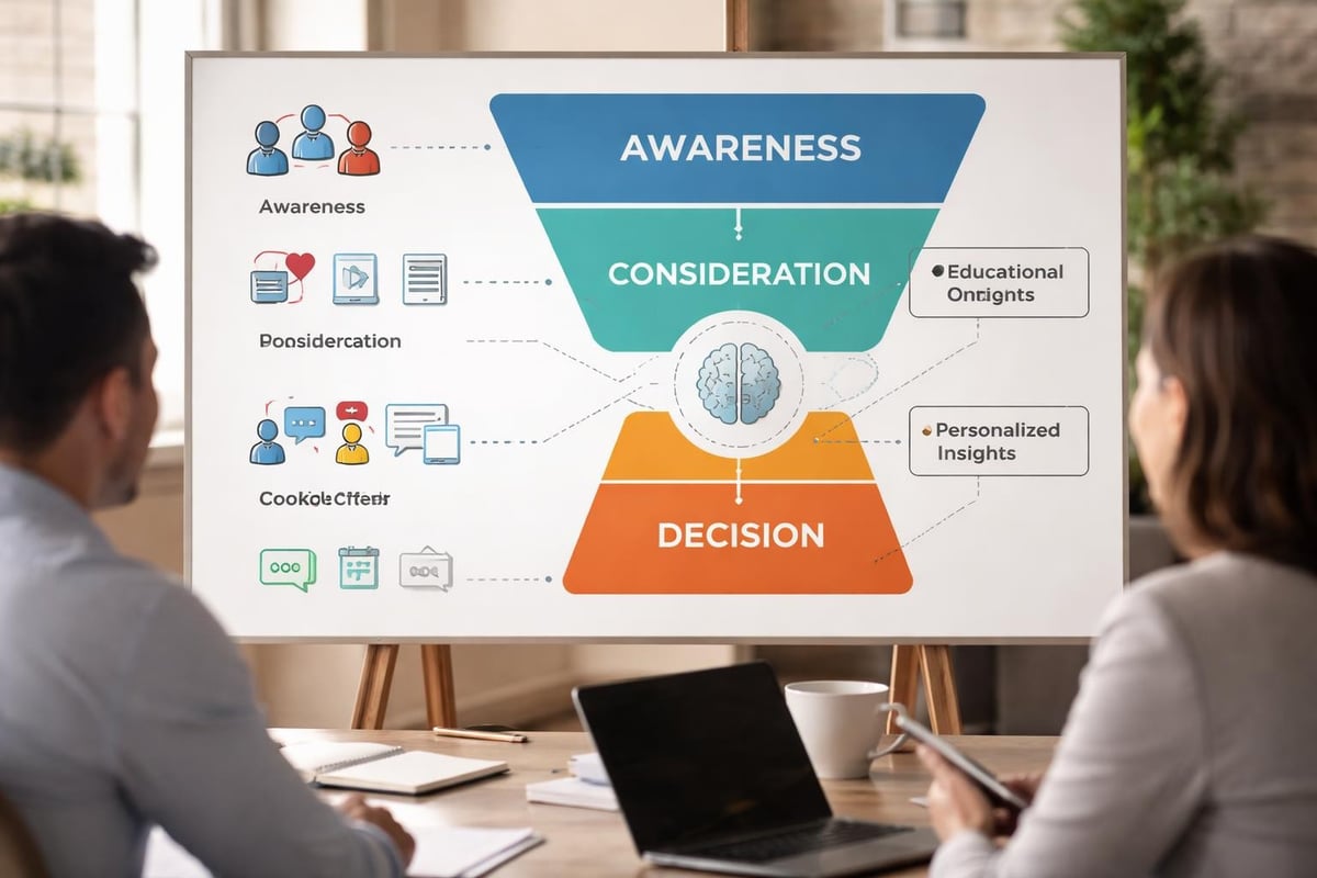 Marketing with AI: Transform Your Financial Advisory Ads AI personalization stages