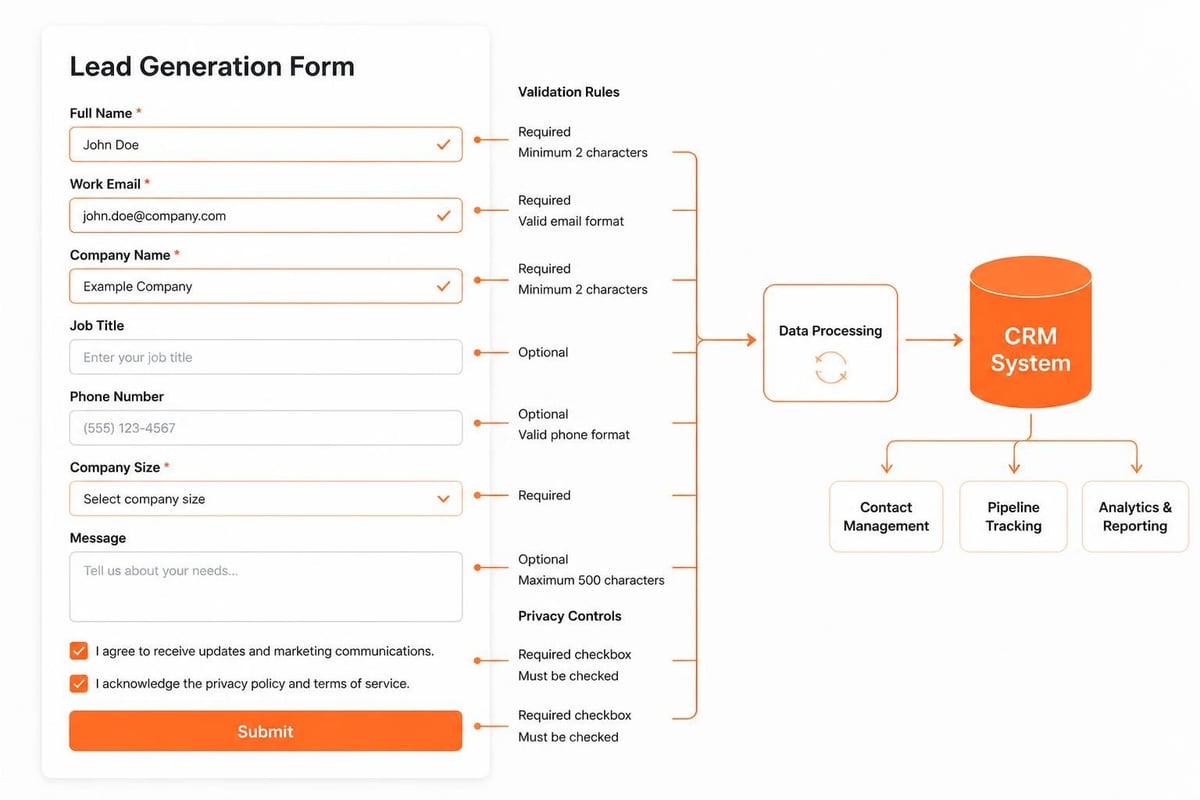 Lead Gen Form Best Practices for B2B Capture Lead gen form components