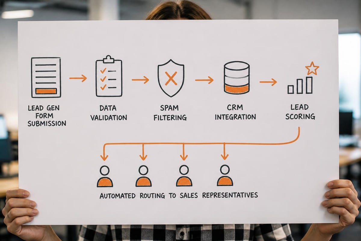Lead Gen Form Best Practices for B2B Capture Lead form integration workflow