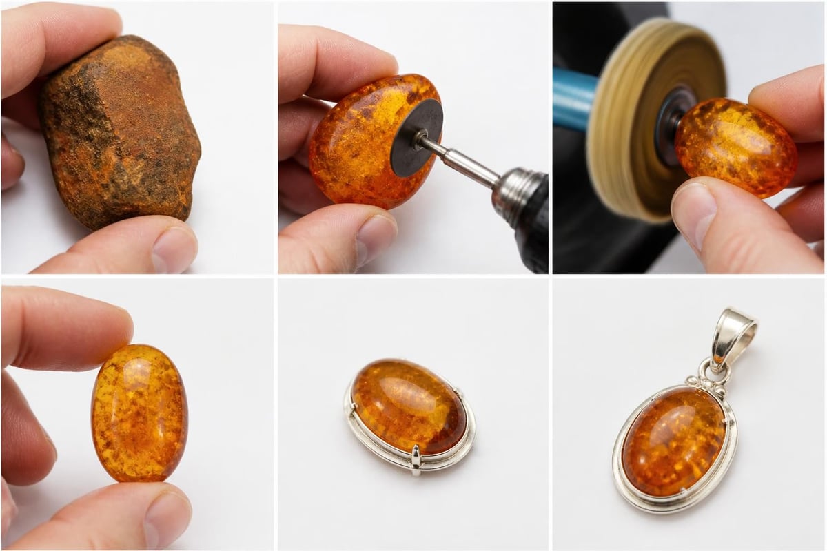 Amber jewelry transformation