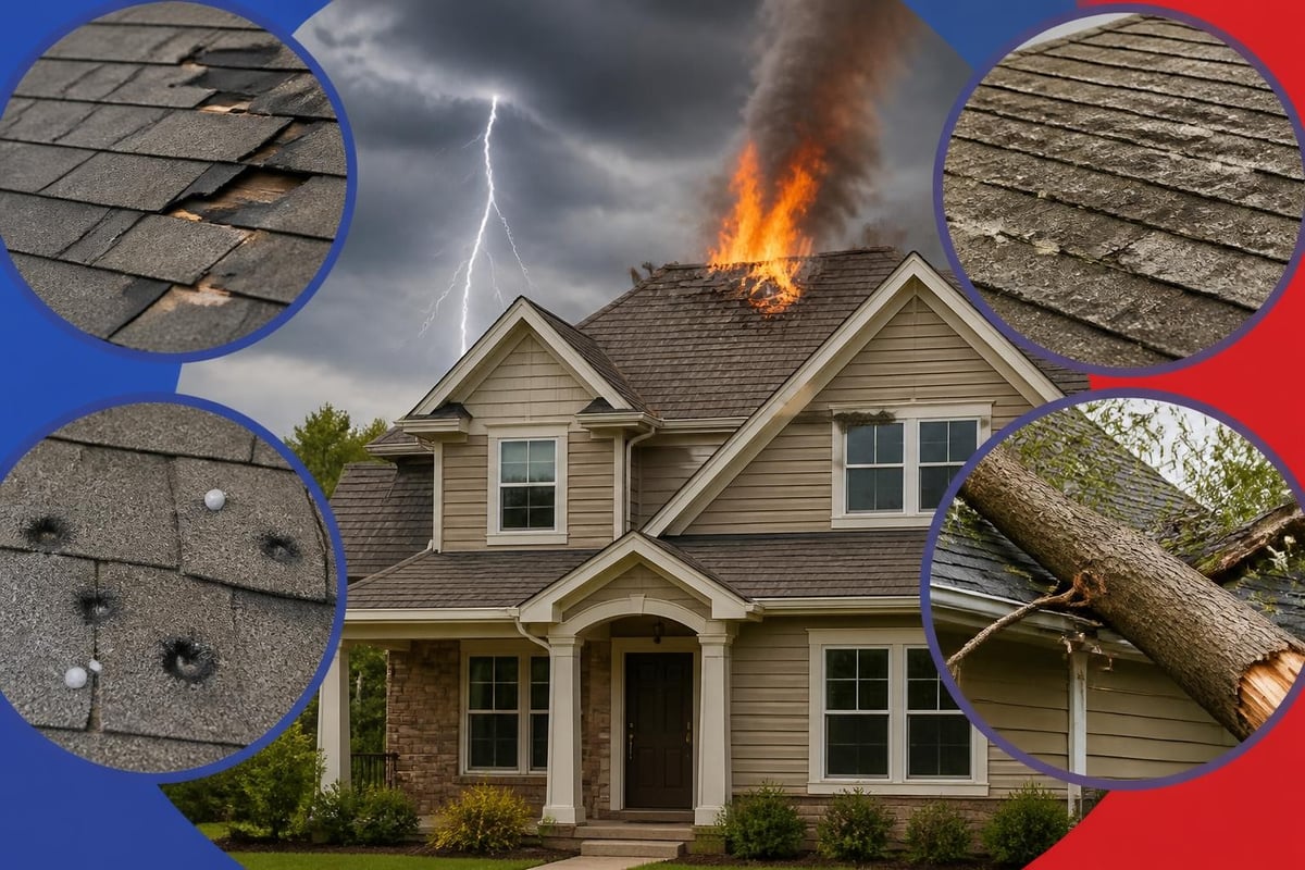 Covered perils for roof replacement claims