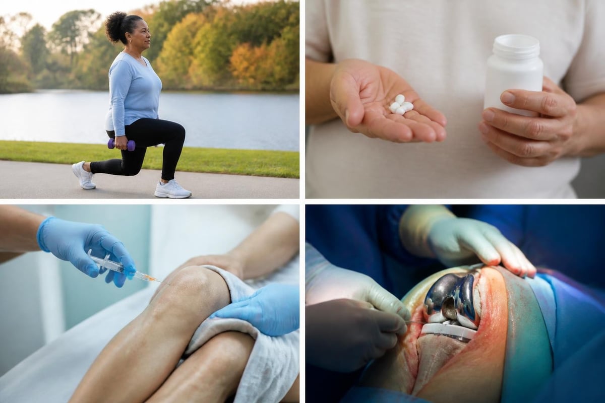 Conventional osteoarthritis treatment pathway