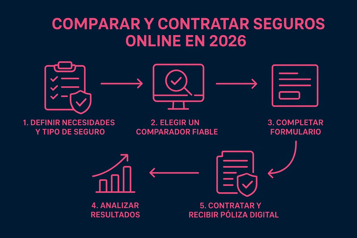 Comparador Seguros Online: Guía Esencial para 2026 3 Pasos para comparar y contratar seguros online en 2026