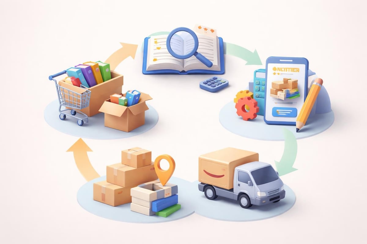 Amazon book selling workflow