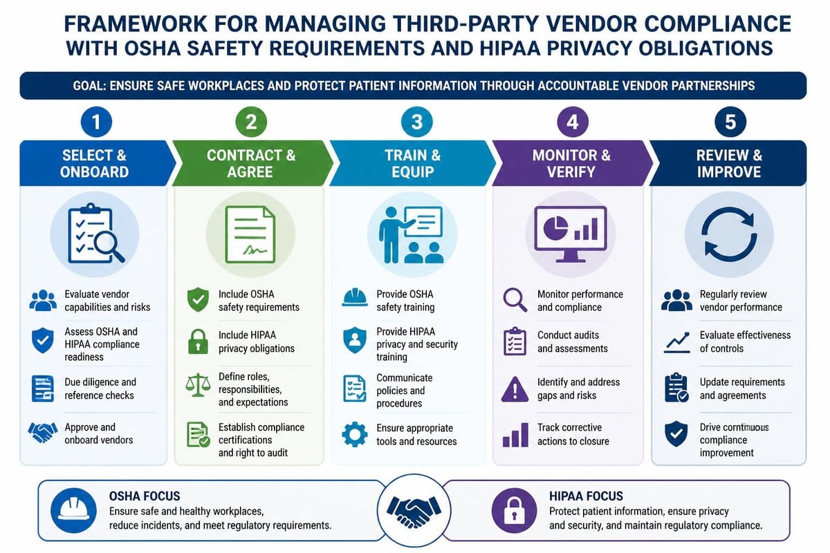Vendor compliance management structure