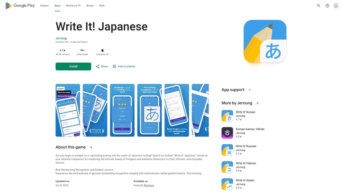 Top 10 Best Japanese Learning App Picks for 2025 - Write It! Japanese