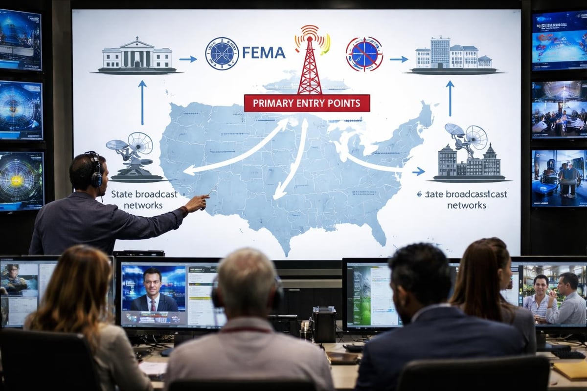 Emergency alert system network architecture