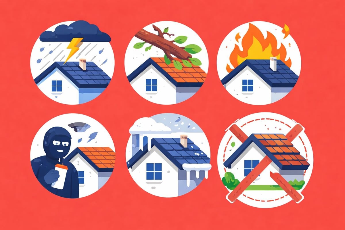 Types of roof damage covered by insurance