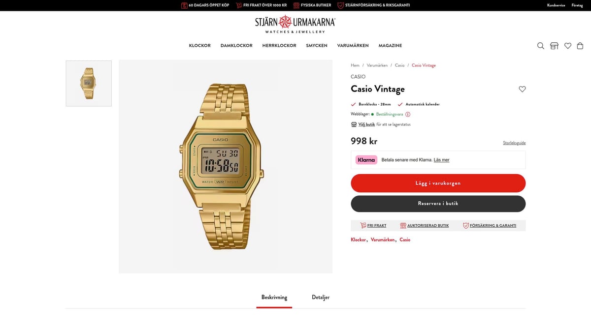 7 Trendiga Klockor Barn 2025 – Stilsäkra Val För Alla Åldrar - Casio Vintage – Trendig Metall för Tweens och Teens