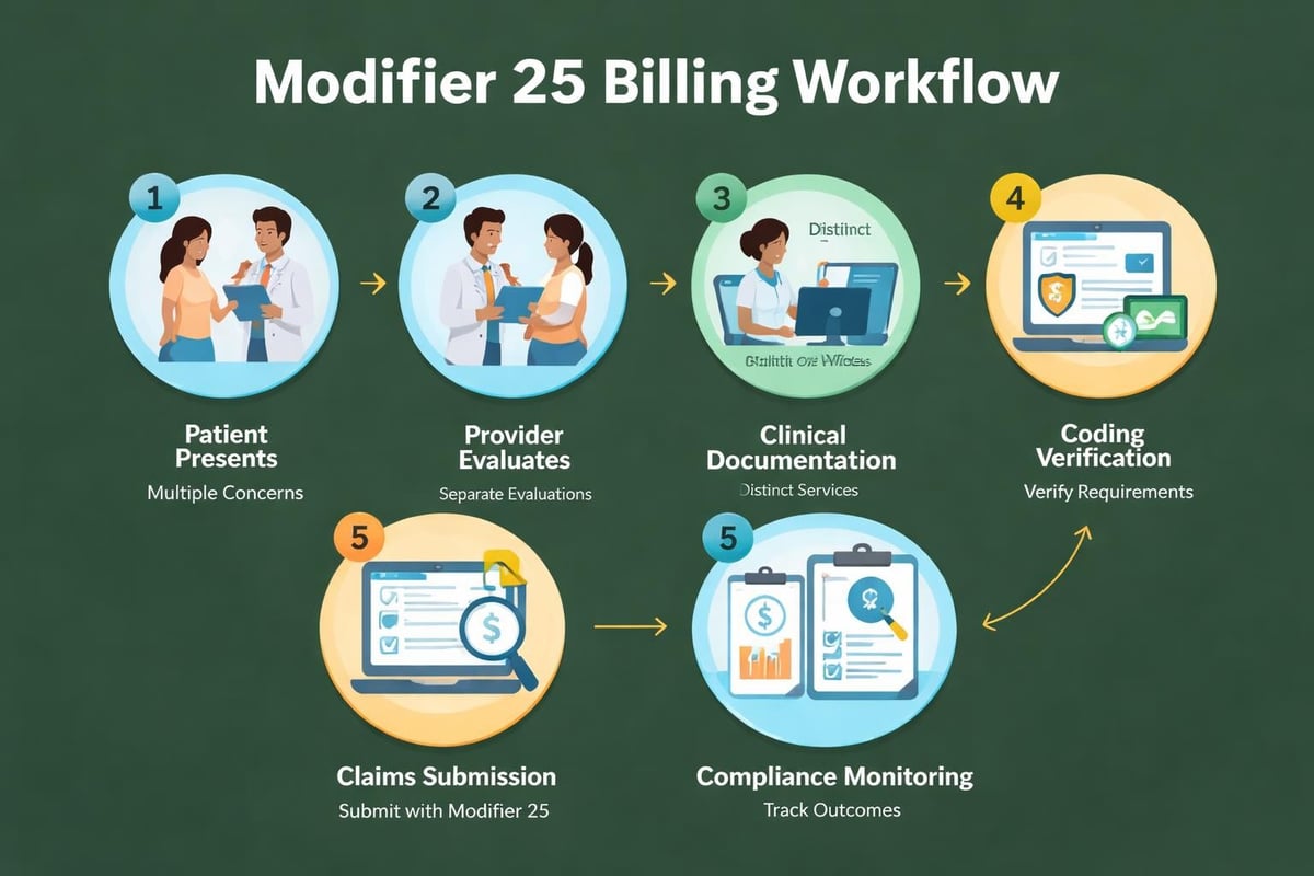 Modifier 25 workflow process