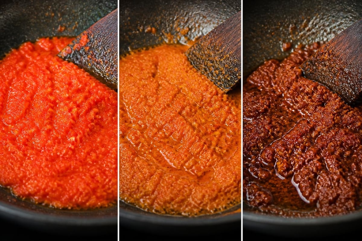 Cooking stages bumbu Bali