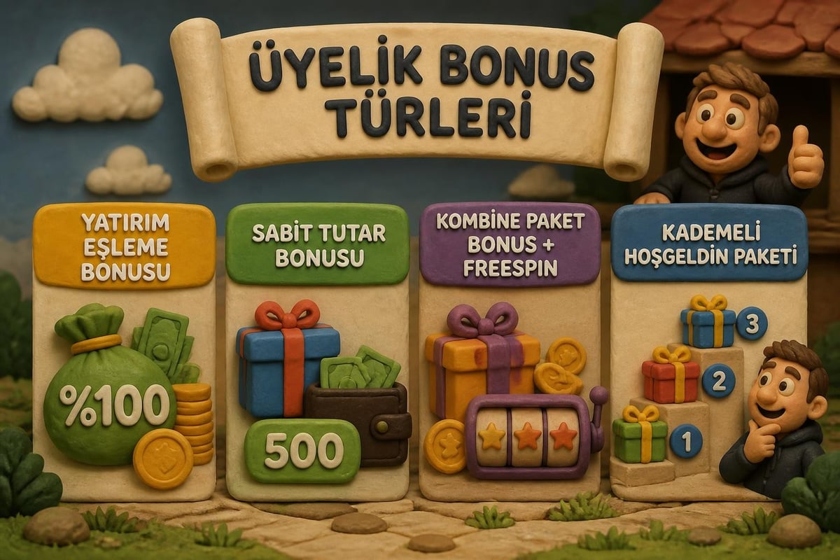 Üyelik bonusu türleri karşılaştırması