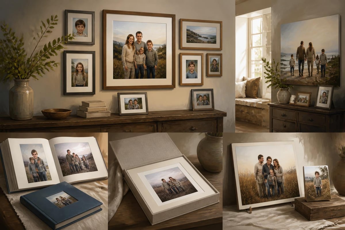 Family photo display ideas