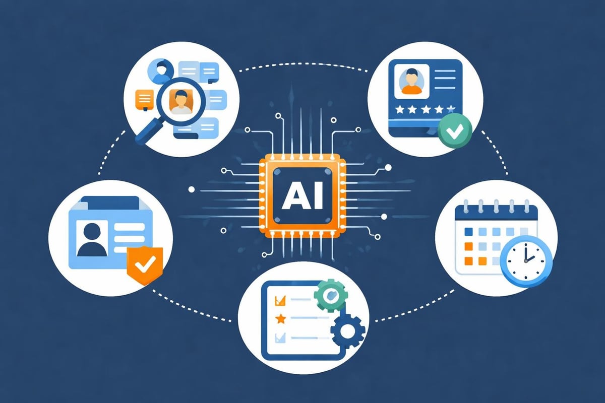 AI recruitment workflow stages