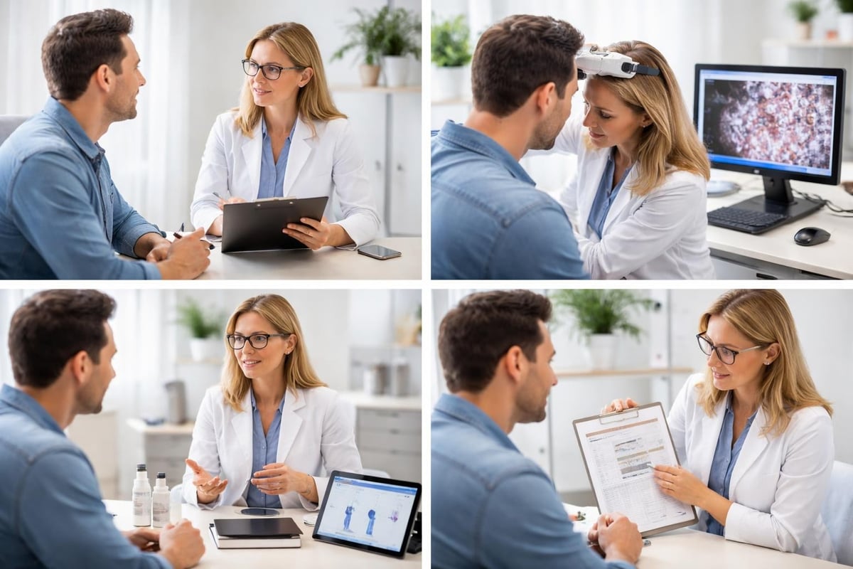 Hair loss treatment consultation process