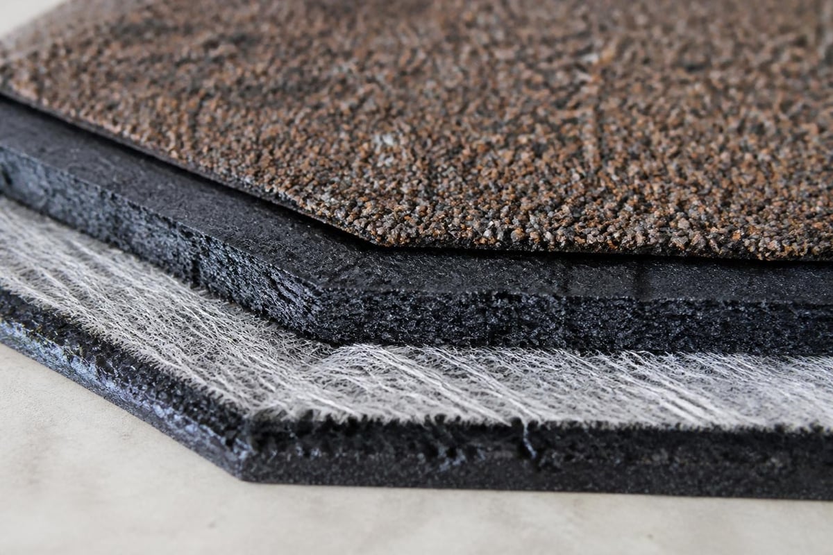 Roof shingle layer composition