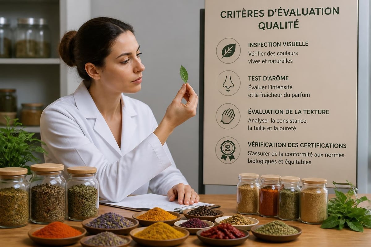 Critères de qualité des épices et herbes