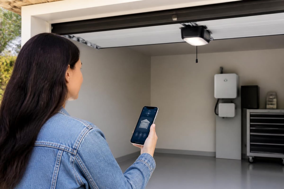 Smart garage door opener features