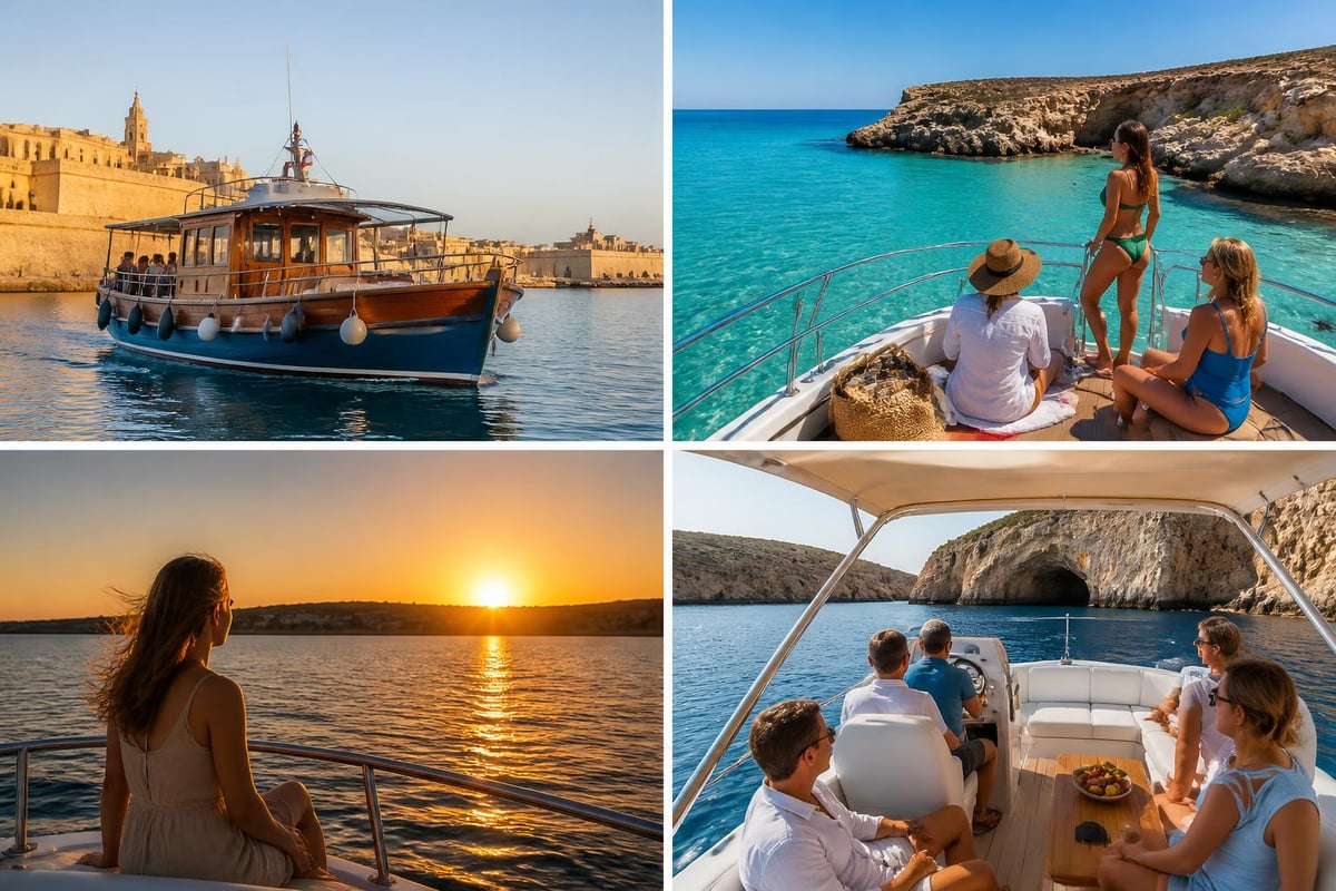 Types of malta boat tours