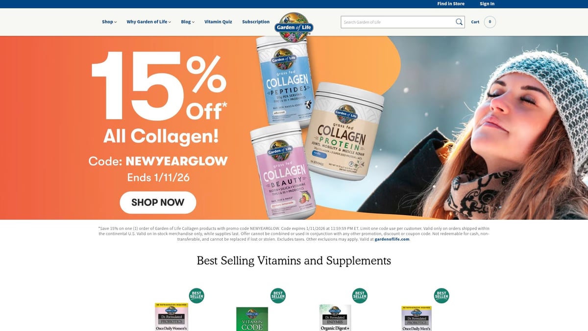 9 Essential Healthy Supplement Brands to Try in 2026 - Garden of Life