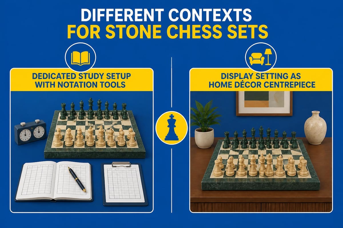 Chess set placement and use