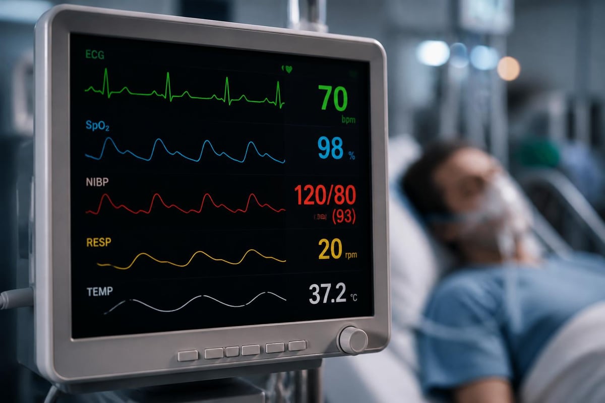 Patient monitor vital signs tracking