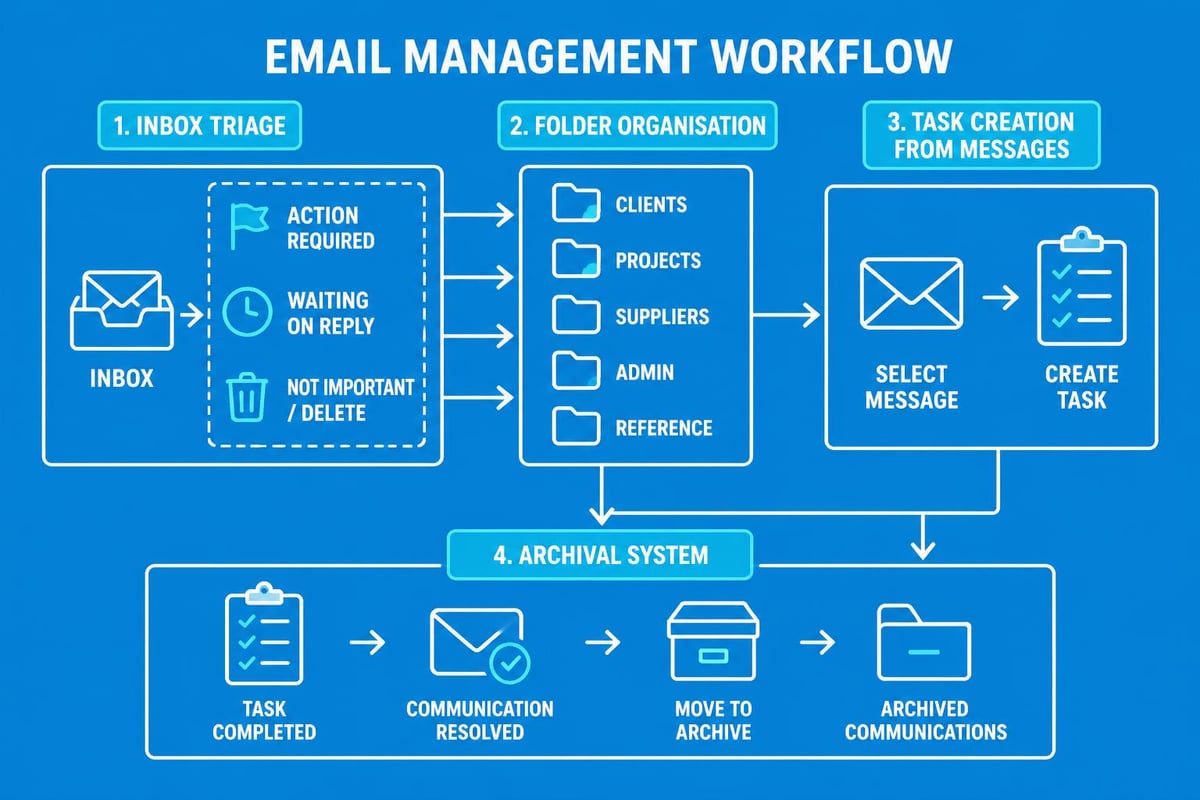 Email workflow organisation