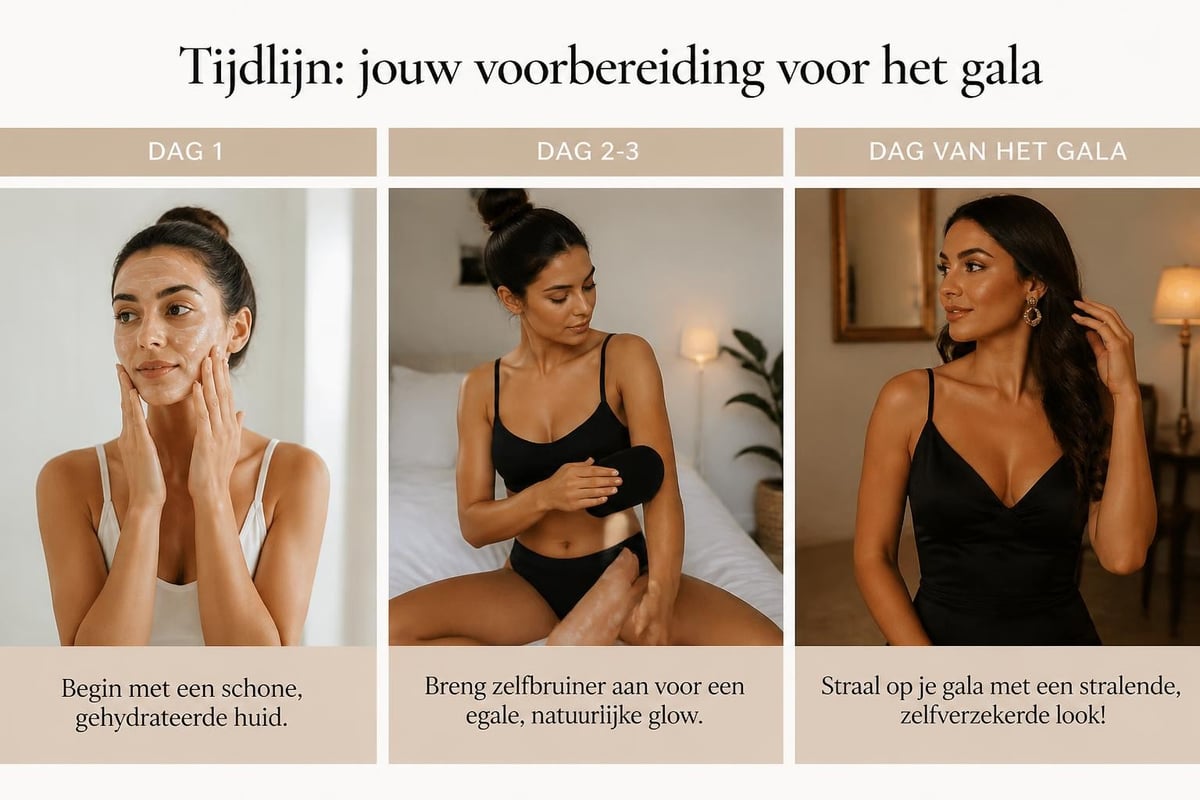 Planning timeline voor gala voorbereiding