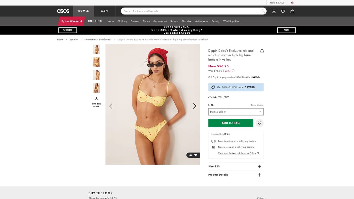 7 Must-Have Yellow Swimwear Styles for Summer 2026 - Dippin Daisy’s Exclusive Mix and Match Rosewater High Leg Bikini Bottom in Yellow
