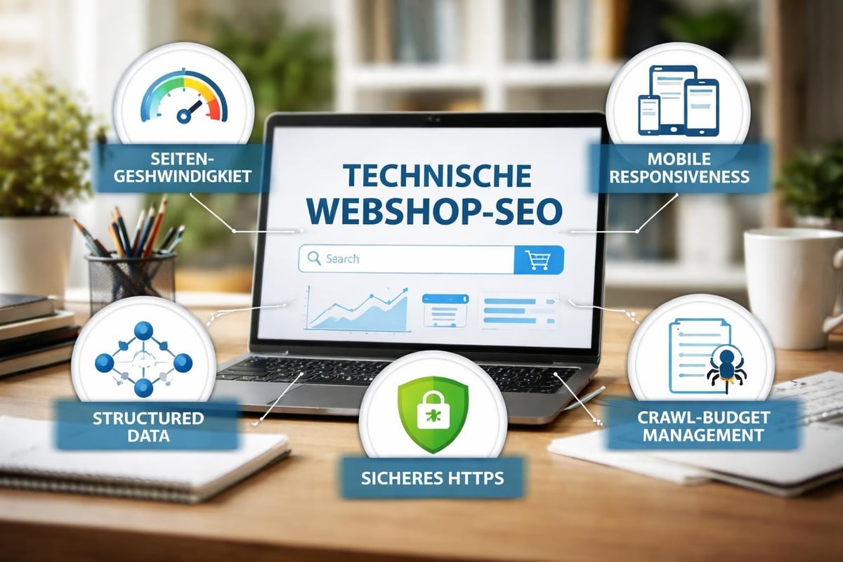 Technische SEO-Architektur für Webshops