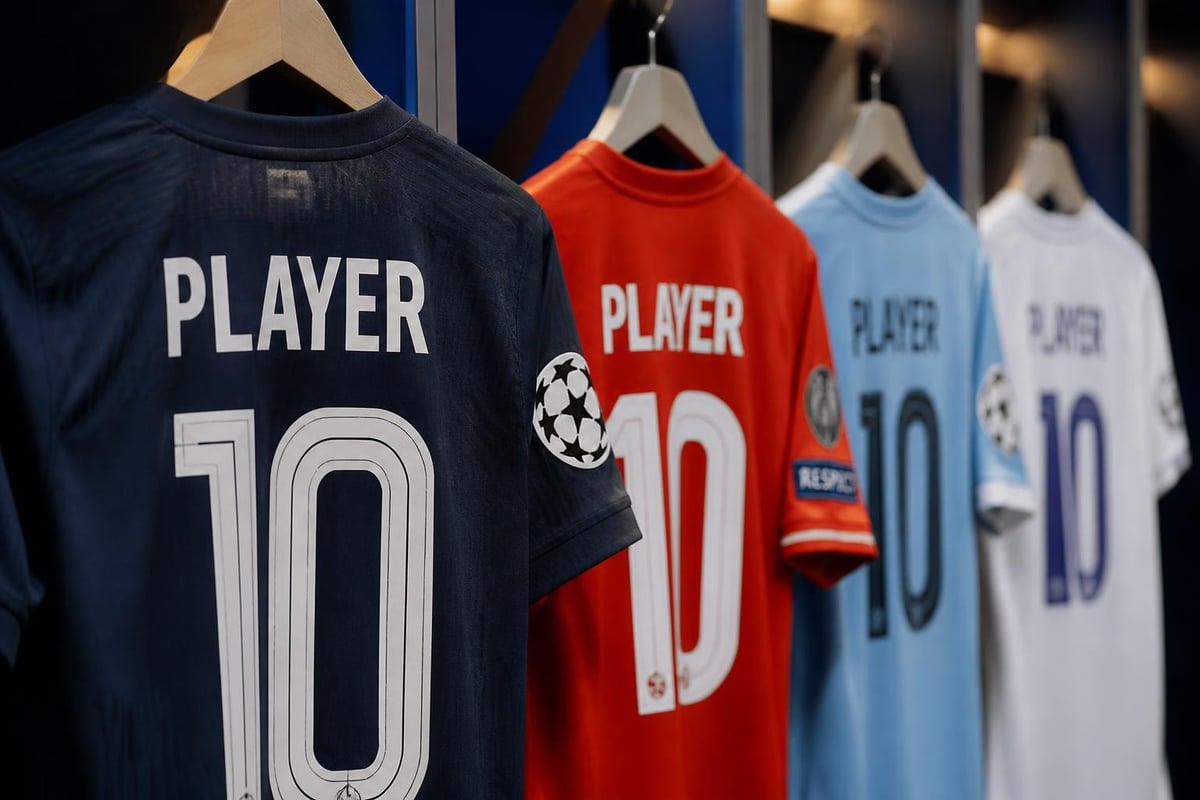 UEFA kit personalization regulations