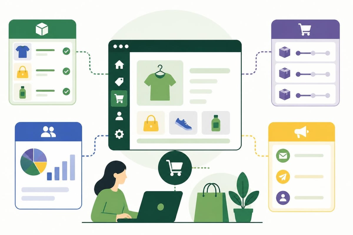 Shopify dashboard features