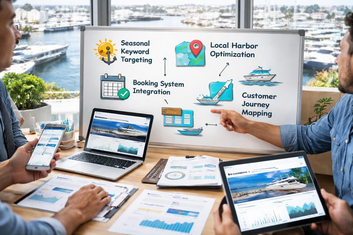 Marine SEO strategy components