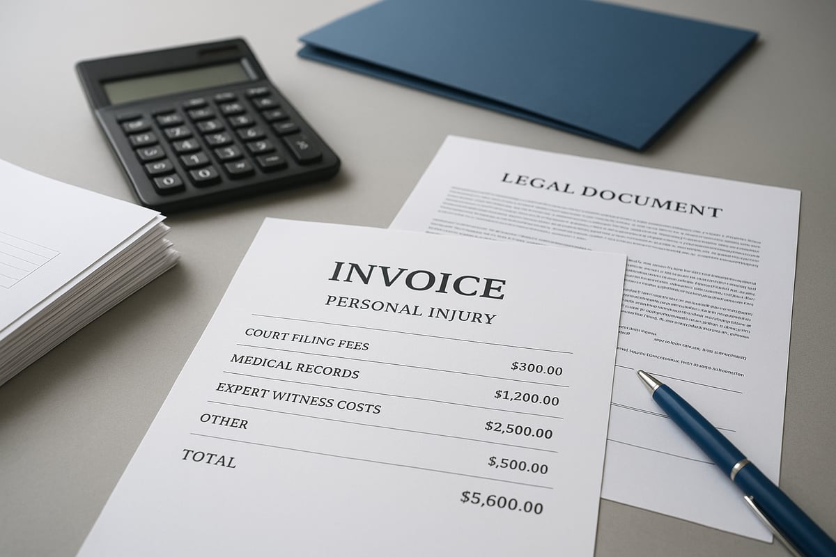 Typical Costs and Expenses in Personal Injury Cases