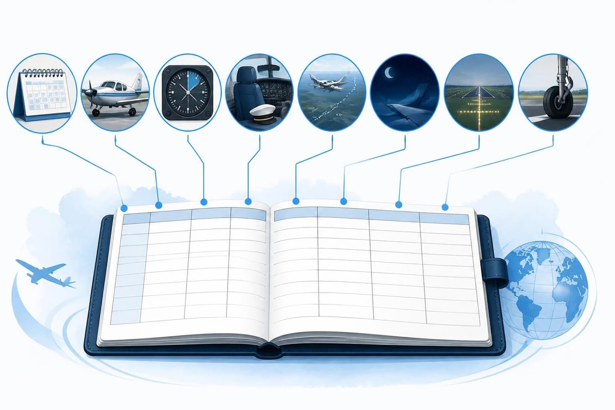 Pilot logbook compliance workflow