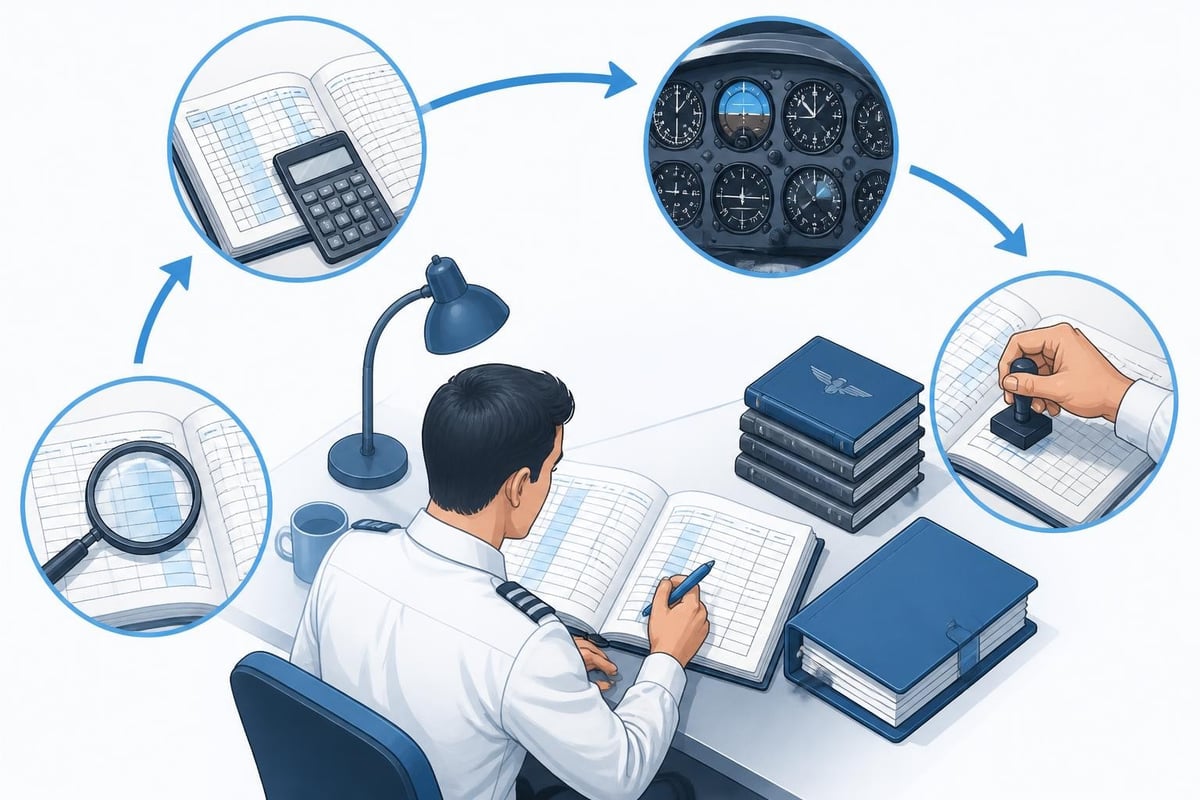 Logbook audit process