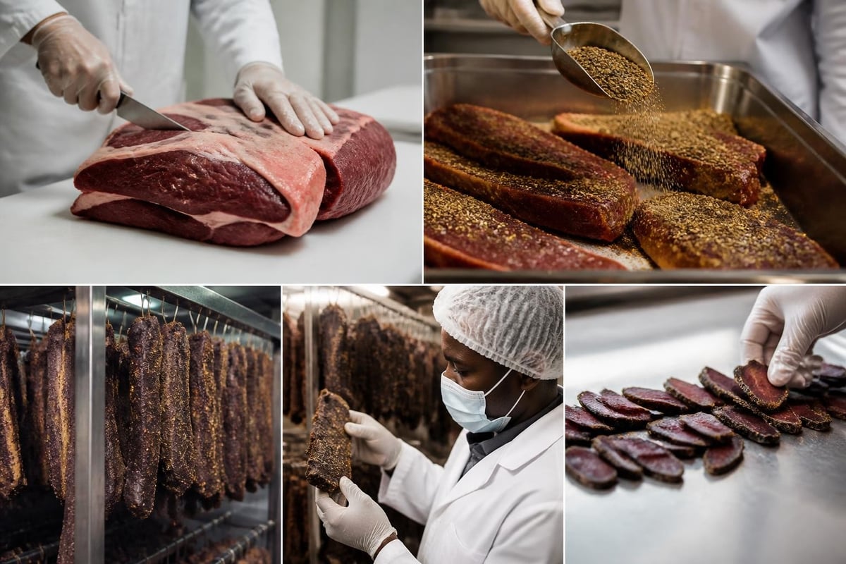 Biltong plus production process