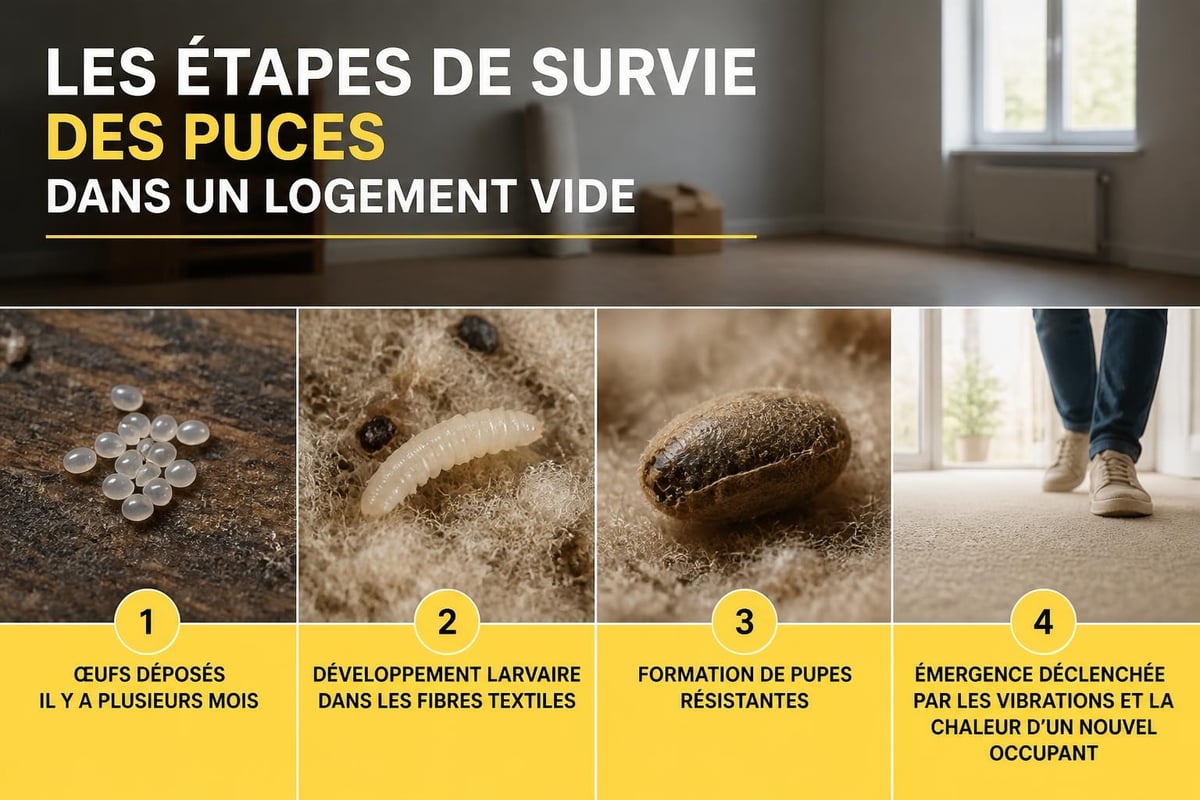 Cycle de dormance des puces