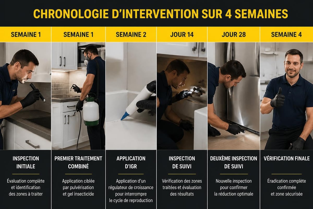 Protocole professionnel d'éradication des puces